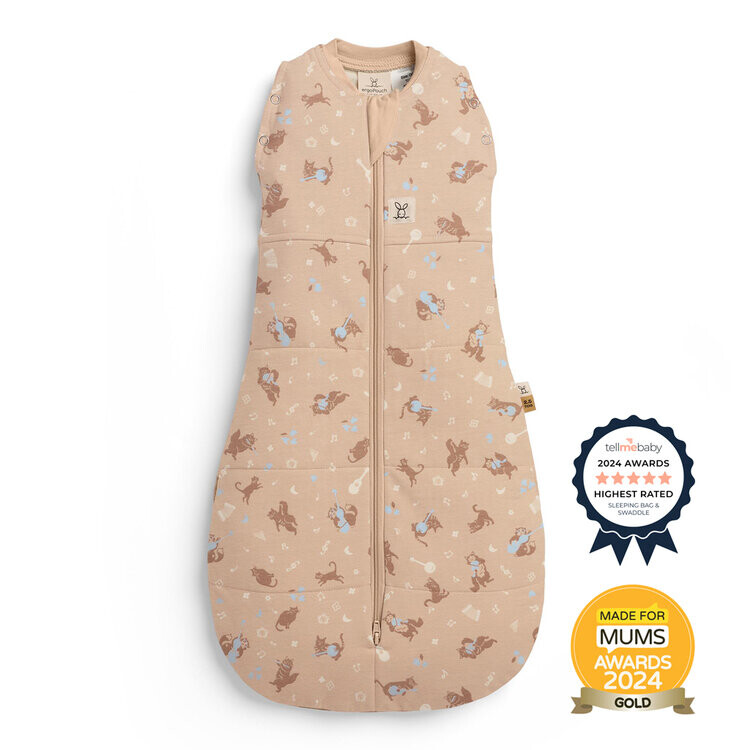 ERGOPOUCH Zavinovačka a pytel na spanie 2v1 Cocoon Melody 6-12m, 8-10kg, 2,5tog