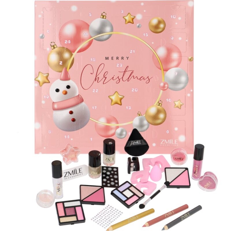 ZMILE COSMETICS Square Snowman adventný kalendár