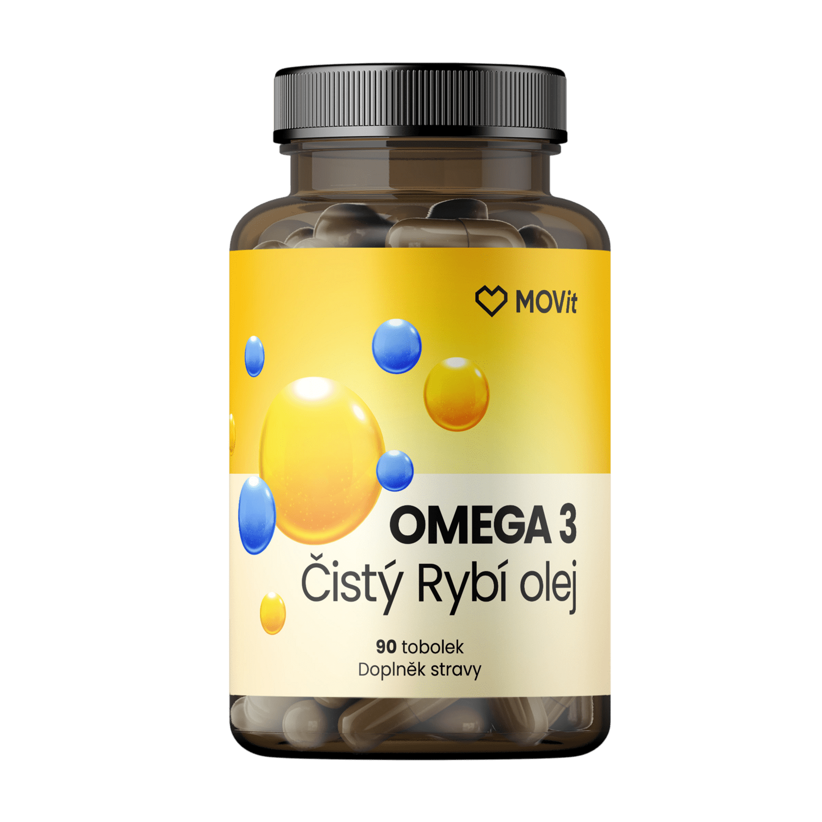 MOVIT ENERGY Omega 3 Čistý rybí olej 90 x 1000 mg