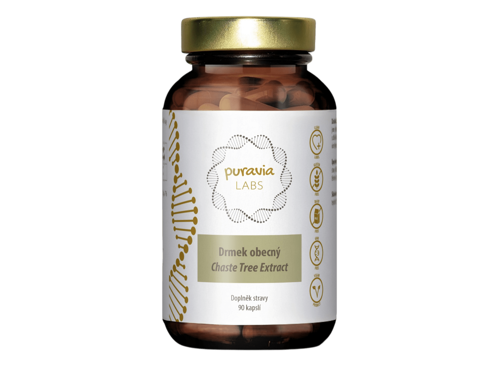 PURAVIA LABS Drmek obyčajný – hormonálny komfort 90 kapsúl