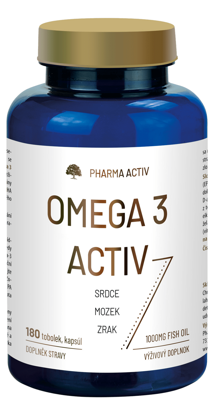 PHARMA ACTIV Omega 3 Aktív 180 mäkkých kapsúl