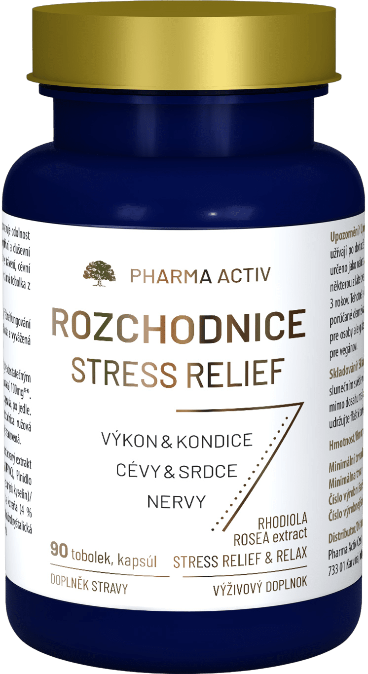 PHARMA ACTIV Rozchodnica Stress Relief 90 tvrdých kapsúl