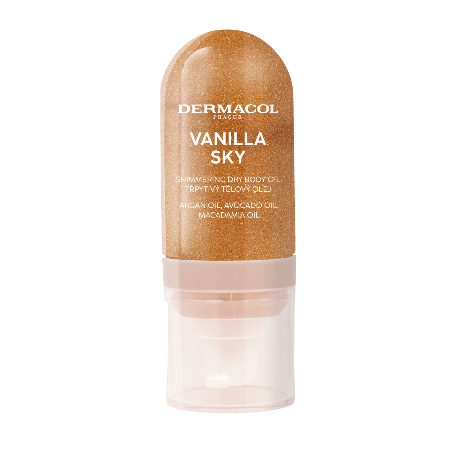 DERMACOL Vanilla Sky – trblietavý telový olej 60 ml