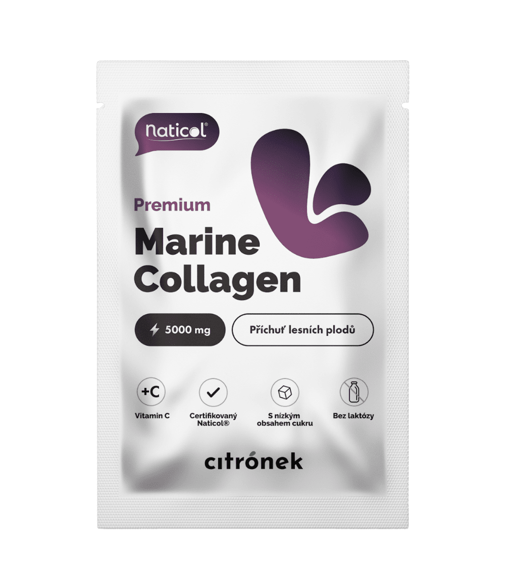 CITRONEK Vzorka Morský kolagén Naticol®, 5000 mg, lesné plody 6 g
