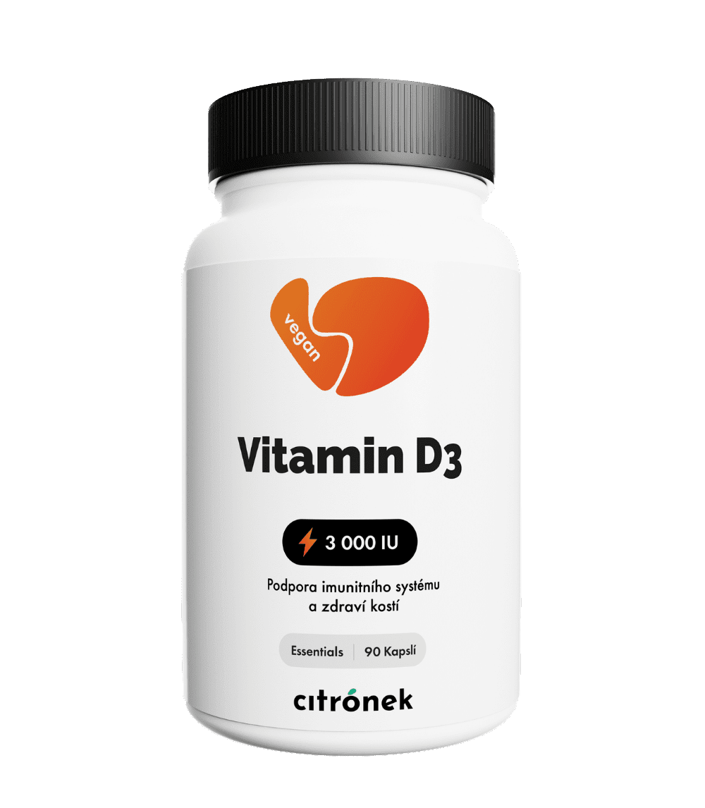 CITRONEK Vitamín D3 3000 IU 90 kapsúl