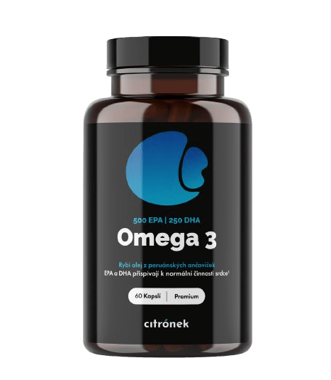 CITRONEK Omega-3 750 mg EPA + DHA 60 kapsúl