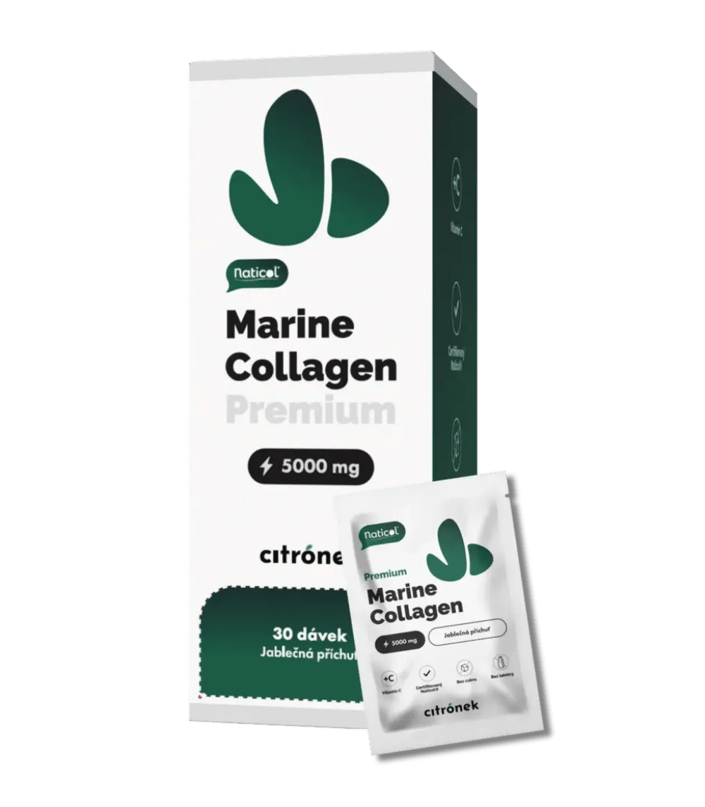 CITRONEK Morský kolagén Naticol® 5000 mg - zelené jablko 30 vrecúšok