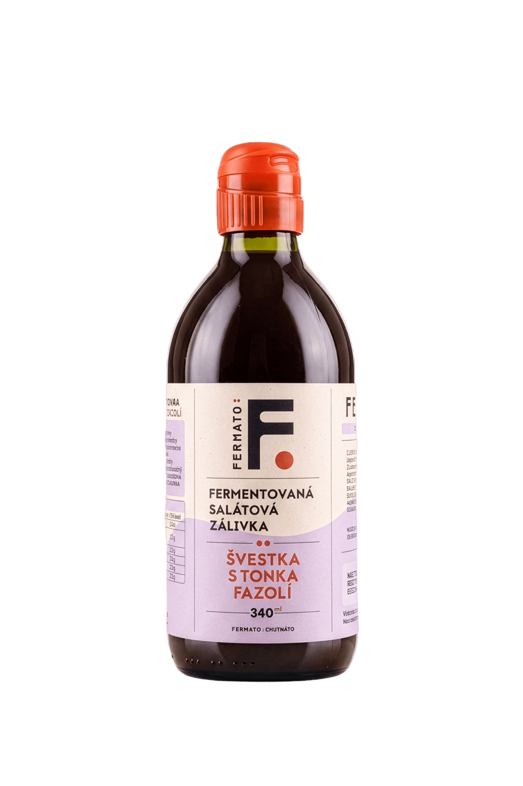 FERMATO Fermentovaná šalátová zálievka - Slivka s tonkovou fazuľou 340 ml