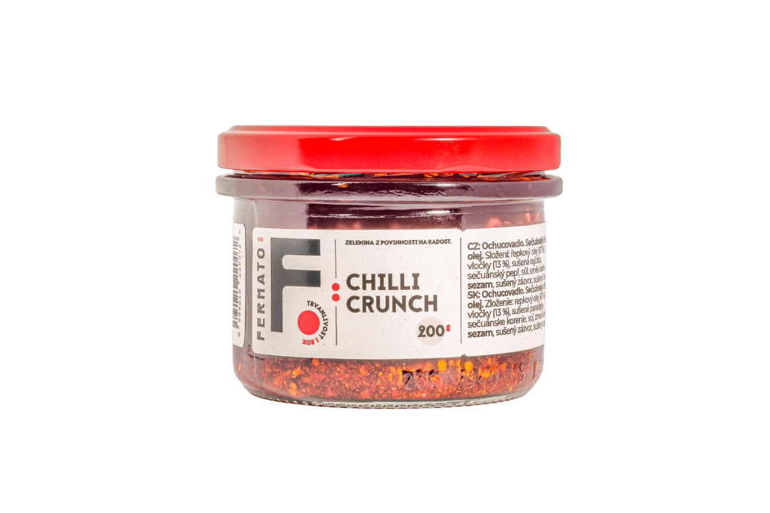 FERMATO Sečuánsky chilli olej - Crunch Normal 200 g