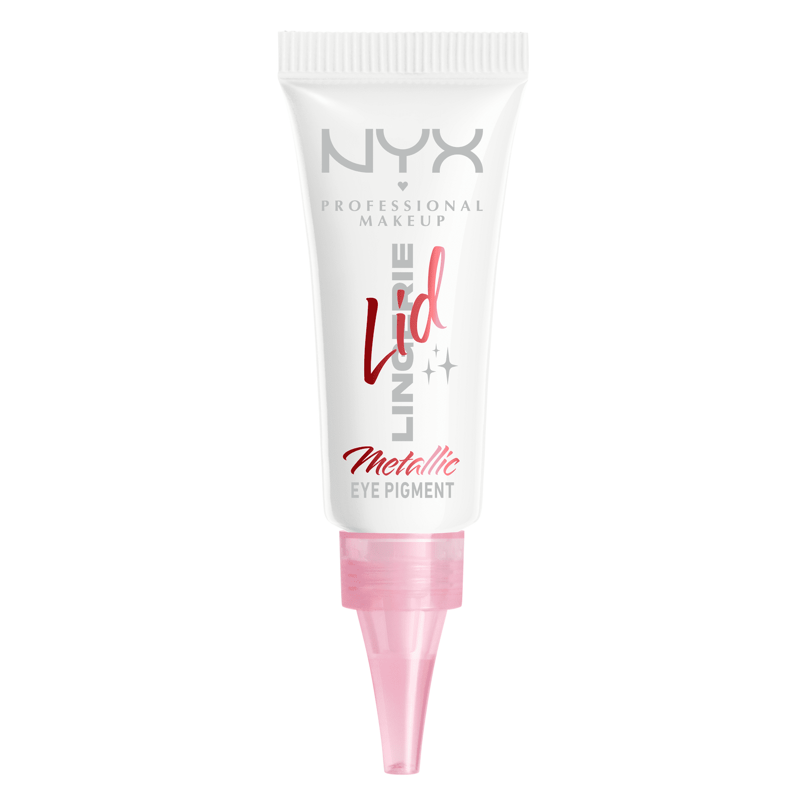 NYX PROFESSIONAL MAKEUP Tekuté očné tiene Lid Lingerie - 01 Satin Silver 6 ml