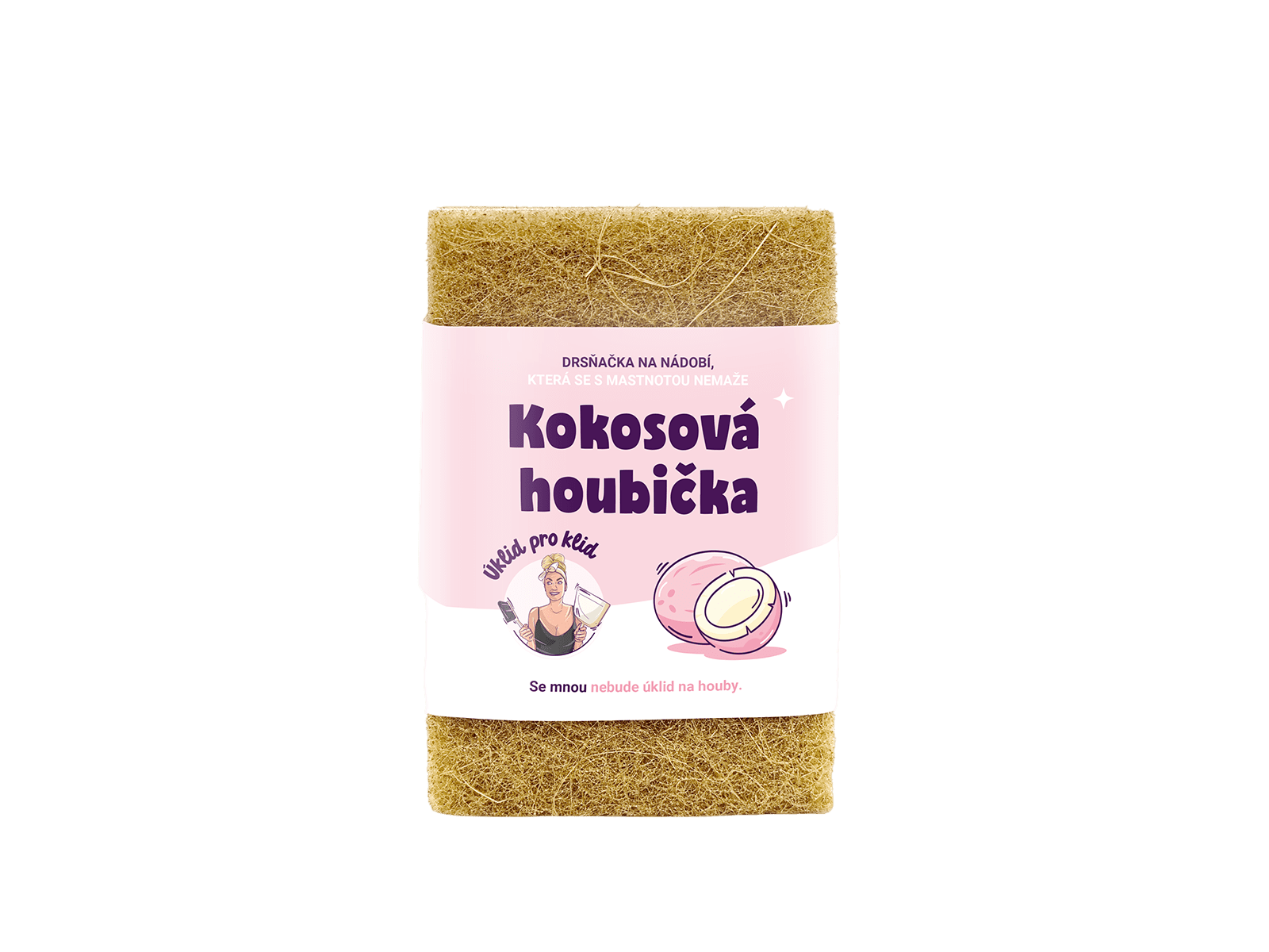 ÚKLID PRO KLID Kokosová hubka na riad 2 ks