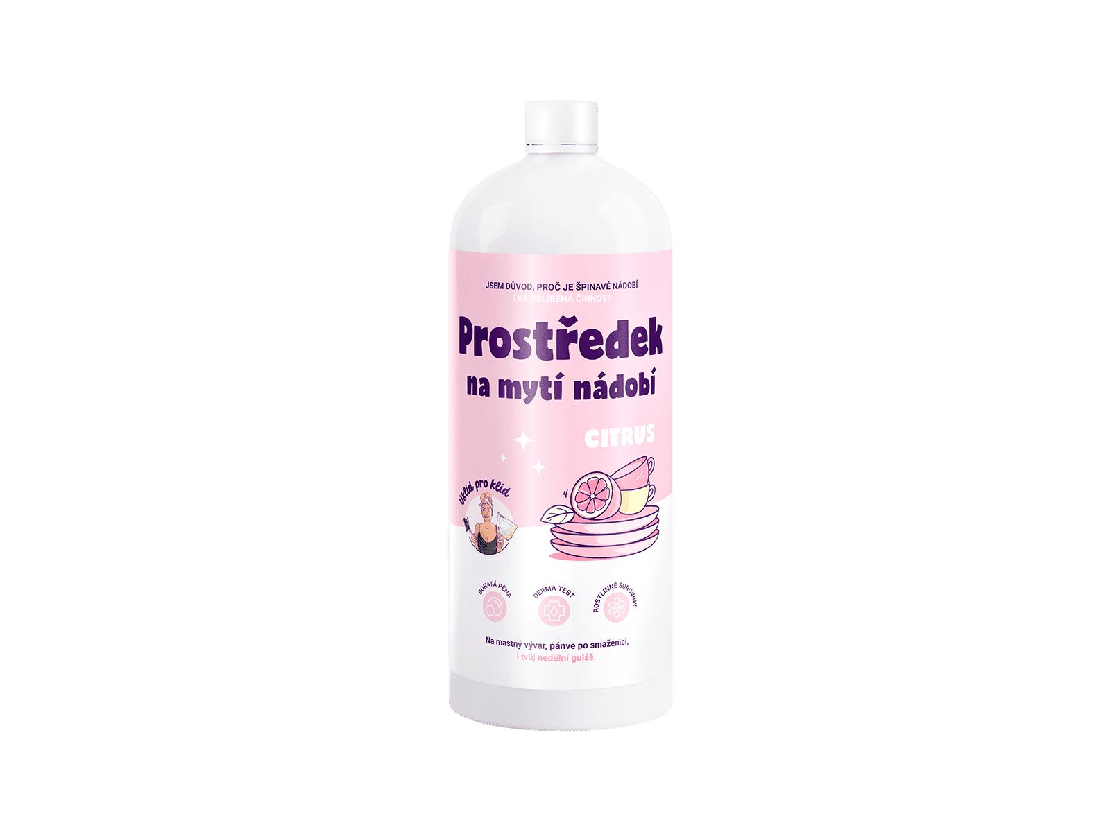 ÚKLID PRO KLID Prostriedok na umývanie riadu Citrus 1 l