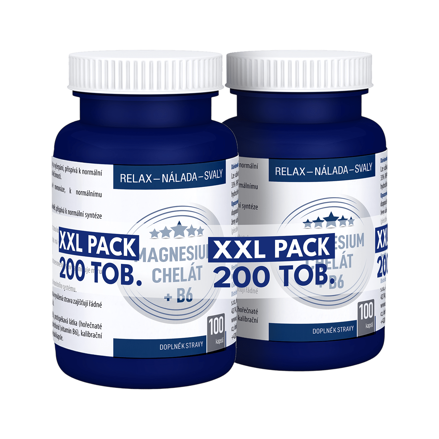 CLINICAL Horčík chelát + B6 200 kapsúl