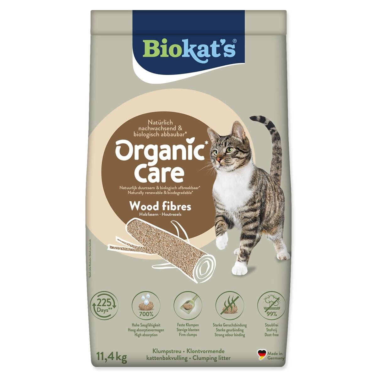 Biokat’s Organic Care drevné vlákna - 30 l (cca 11,4 kg)