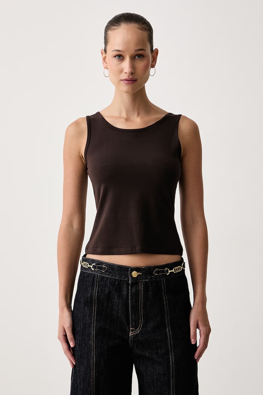 Guess top dámsky s lyocellom JUNIE