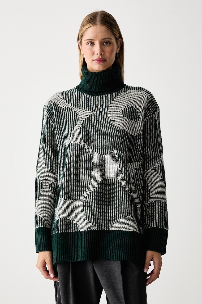 Marimekko rolák dámsky s vlnou