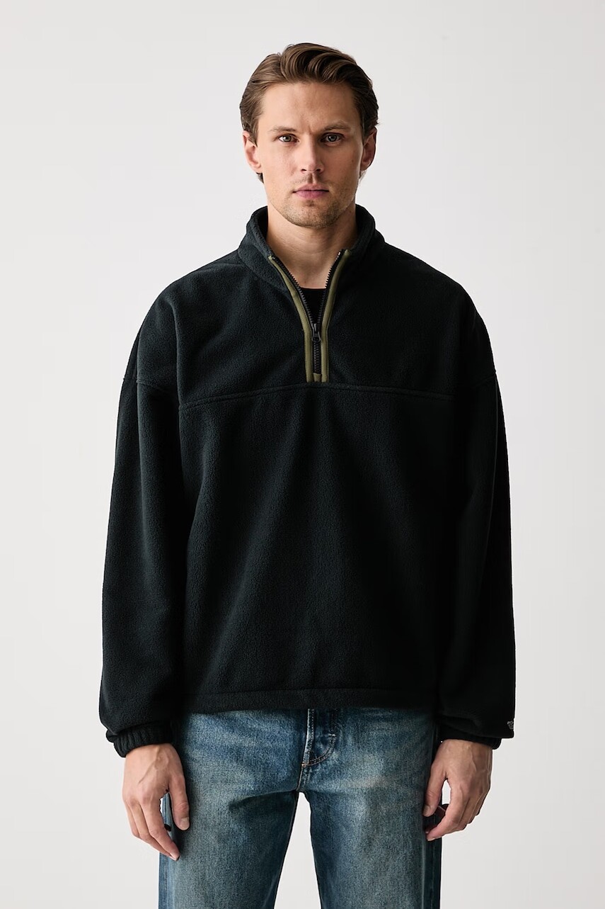 Levi's  mikina pánska flísová REDWOOD HALF ZIP