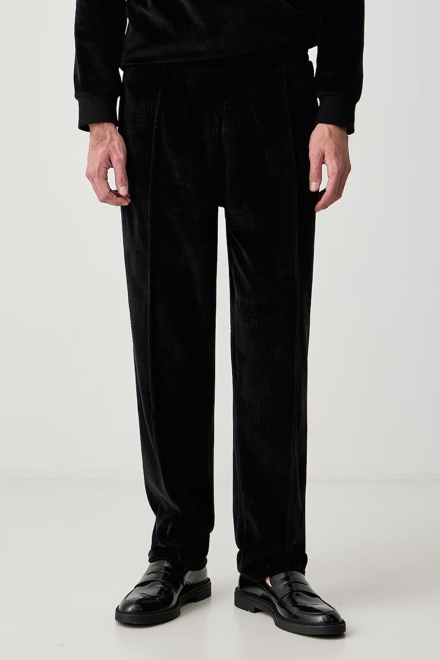 HUGO  nohavice loungewear pánske s bavlnou VELORO PANTS