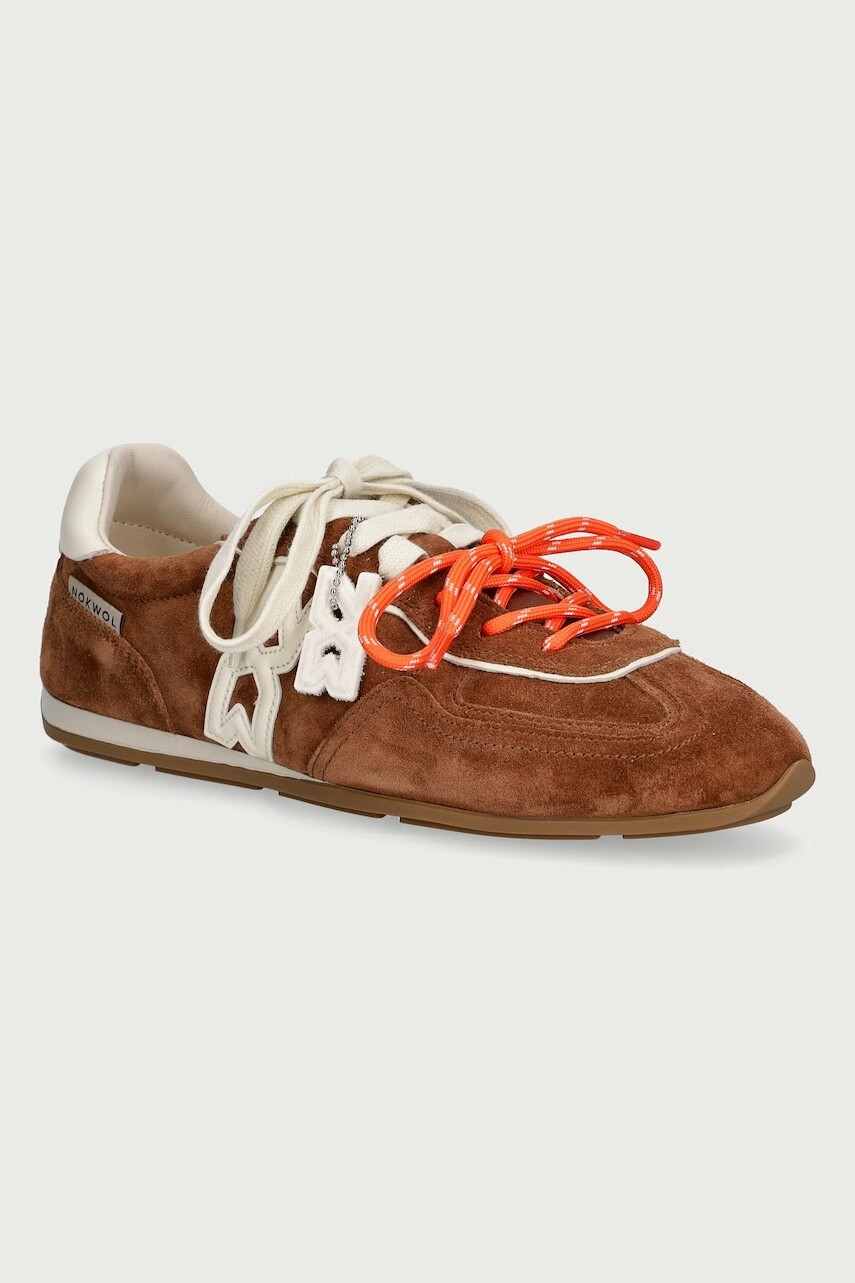 Nokwol Method Tan Suede sneakers dámske kožené