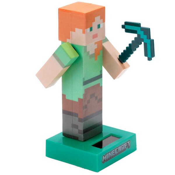 Solárna figúrka Minecraft Alex ( poškodená krabica )