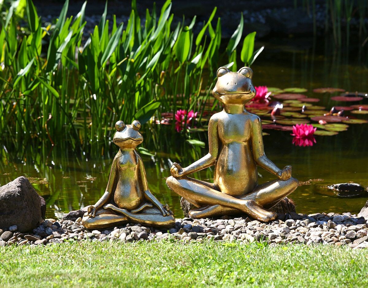 Figúrka žaby „Yoga“