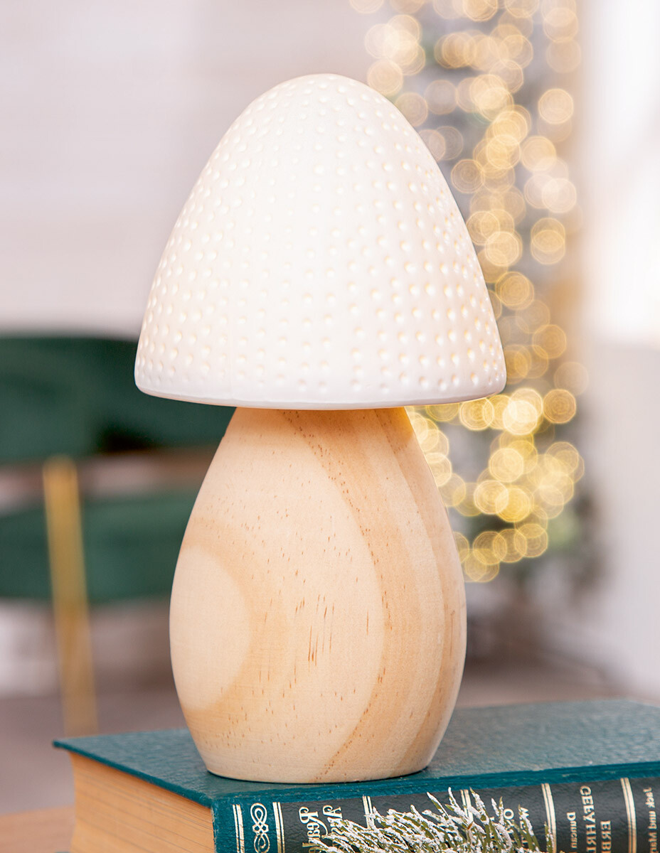 LED dekorácia Hubka, 19,5 cm
