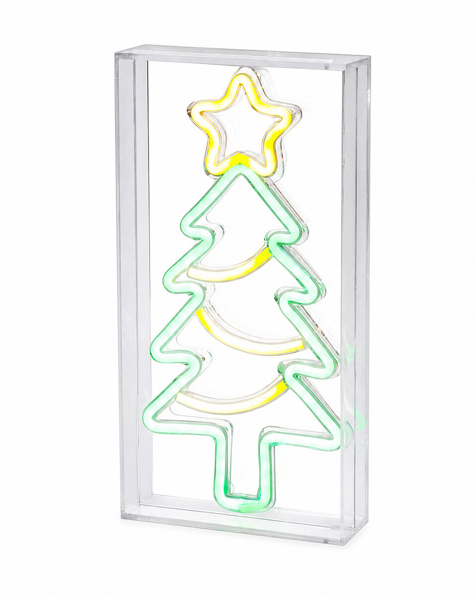 Svetelná LED dekorácia „Vianočný stromček Neon“, 30 cm