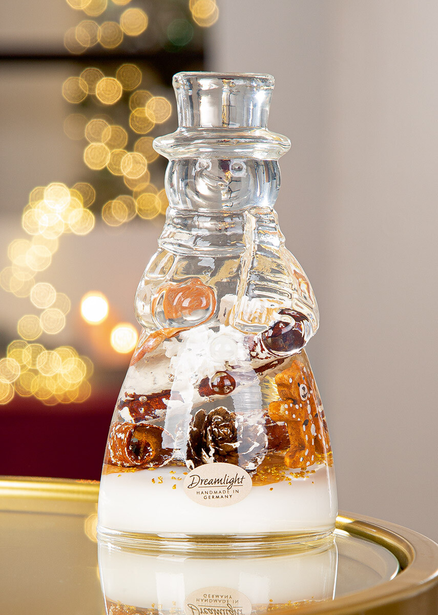 Sklenená dekoratívna figúrka Frosty Medium Gingerbread, 15 cm