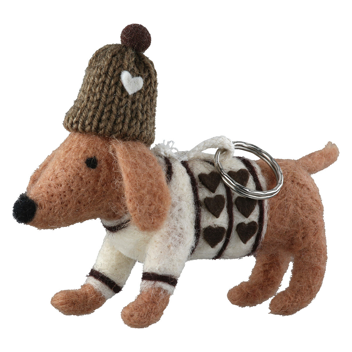 Kľúčenka s jazvečíkom Frieda, 9 cm