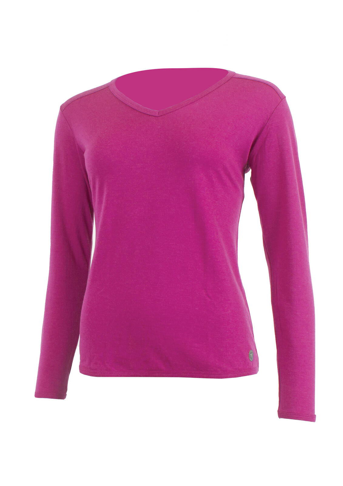Lasting EVA 4646 ružové dámske merino tričko s výstrihom Veľkosť: XL 8596445238785
