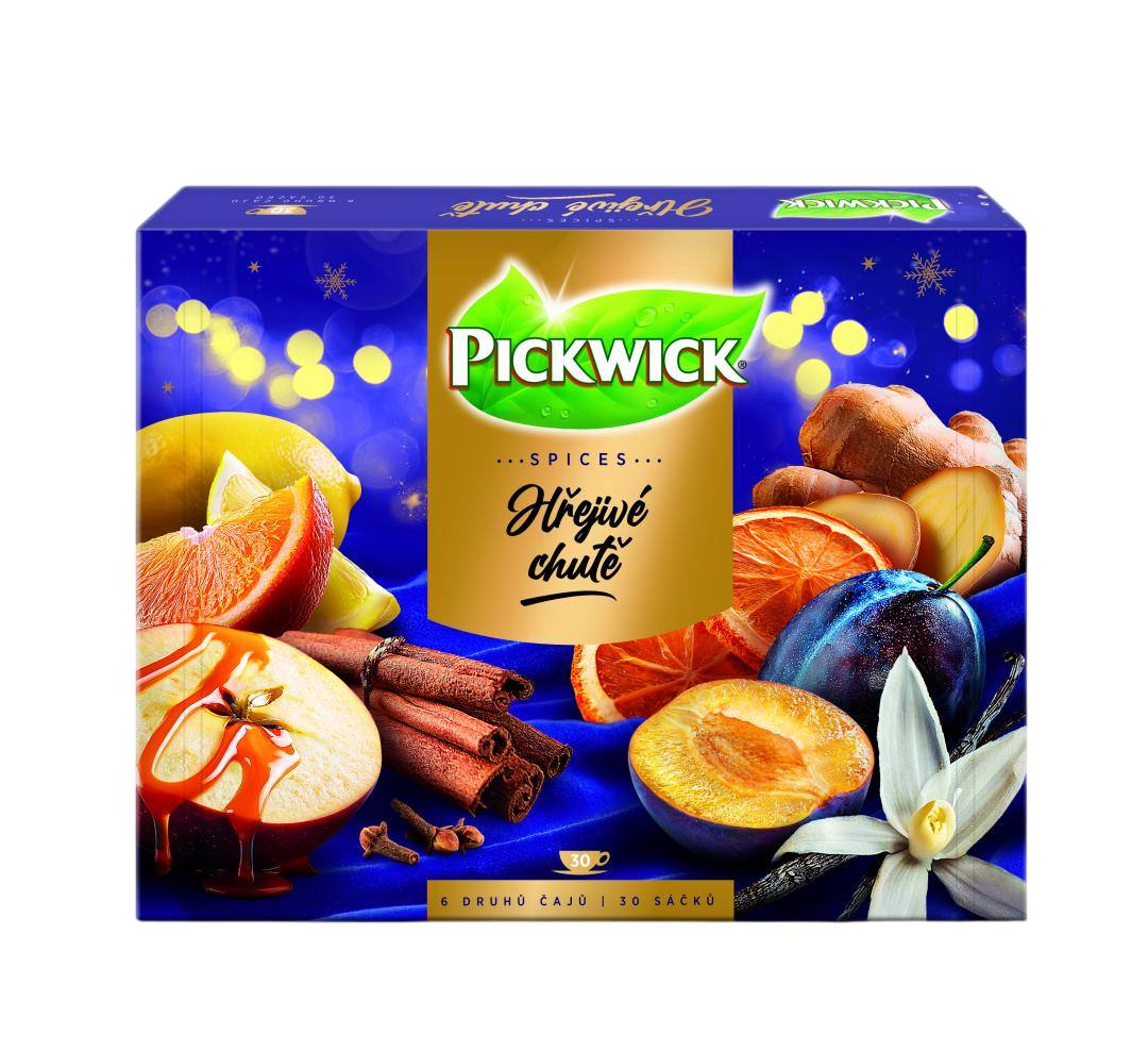 PICKWICK Hrejivé chute - Kolekcia ovocných čajov s korením alebo zázvorom 30 x 1.8 g