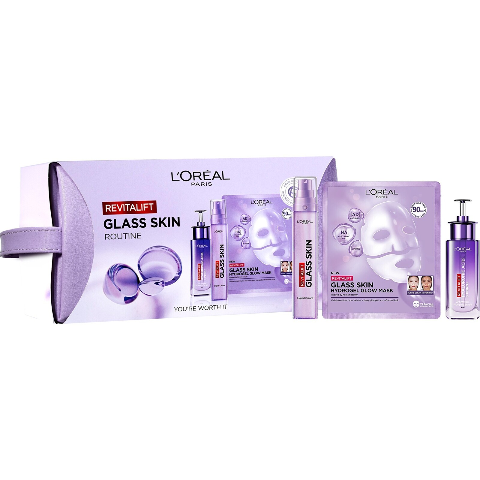 L'Oréal Paris Darčeková sada Glass Skin Routine