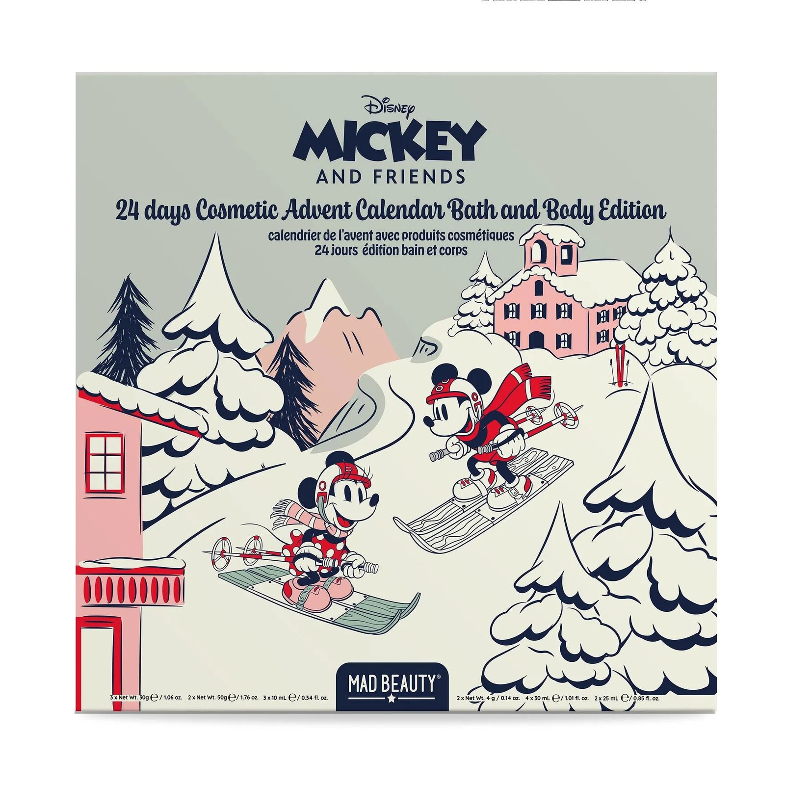 Mad Beauty Adventný kalendár Mickey Ski