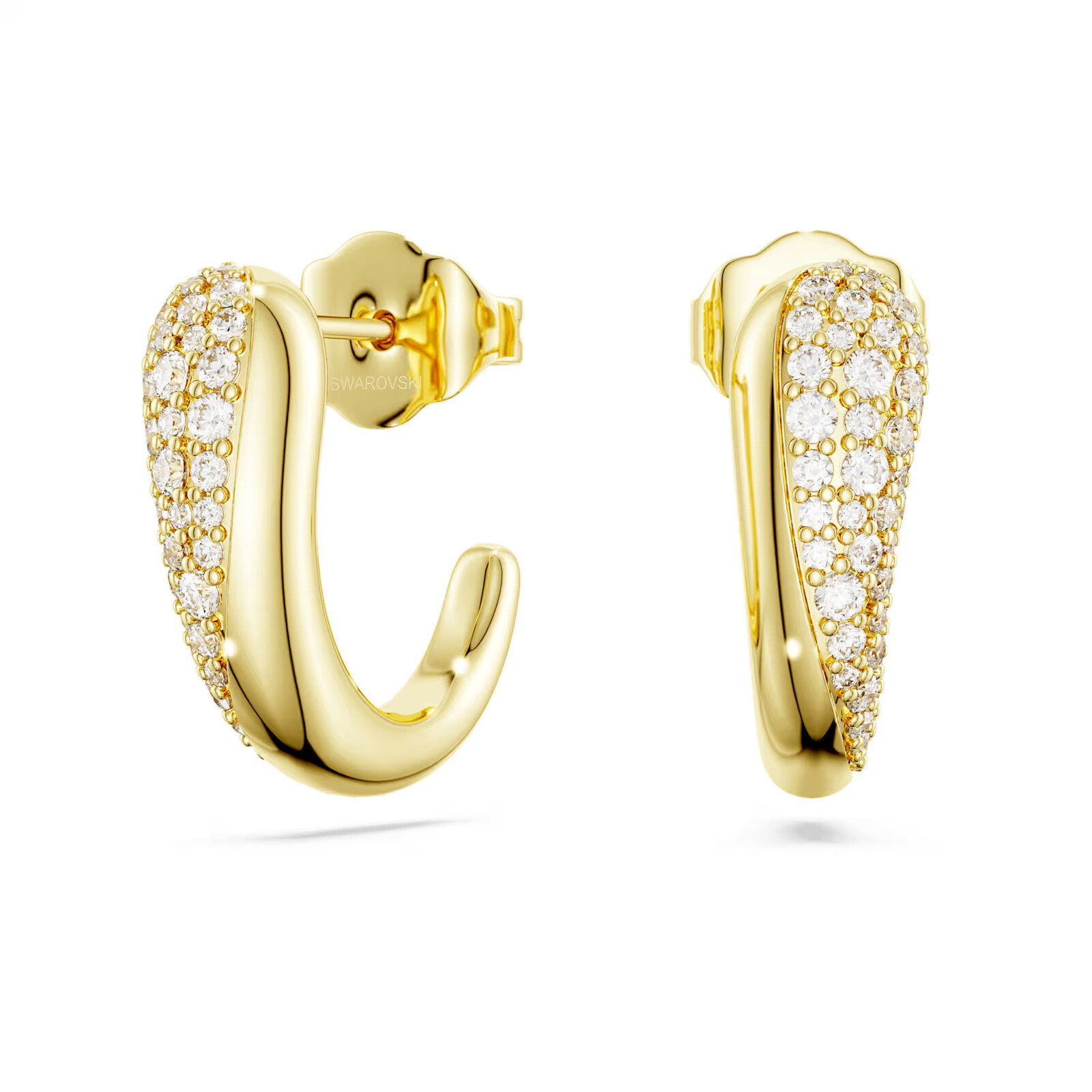 Swarovski Pozlátené náušnice so Swarovski Zirconia Classica 5745020