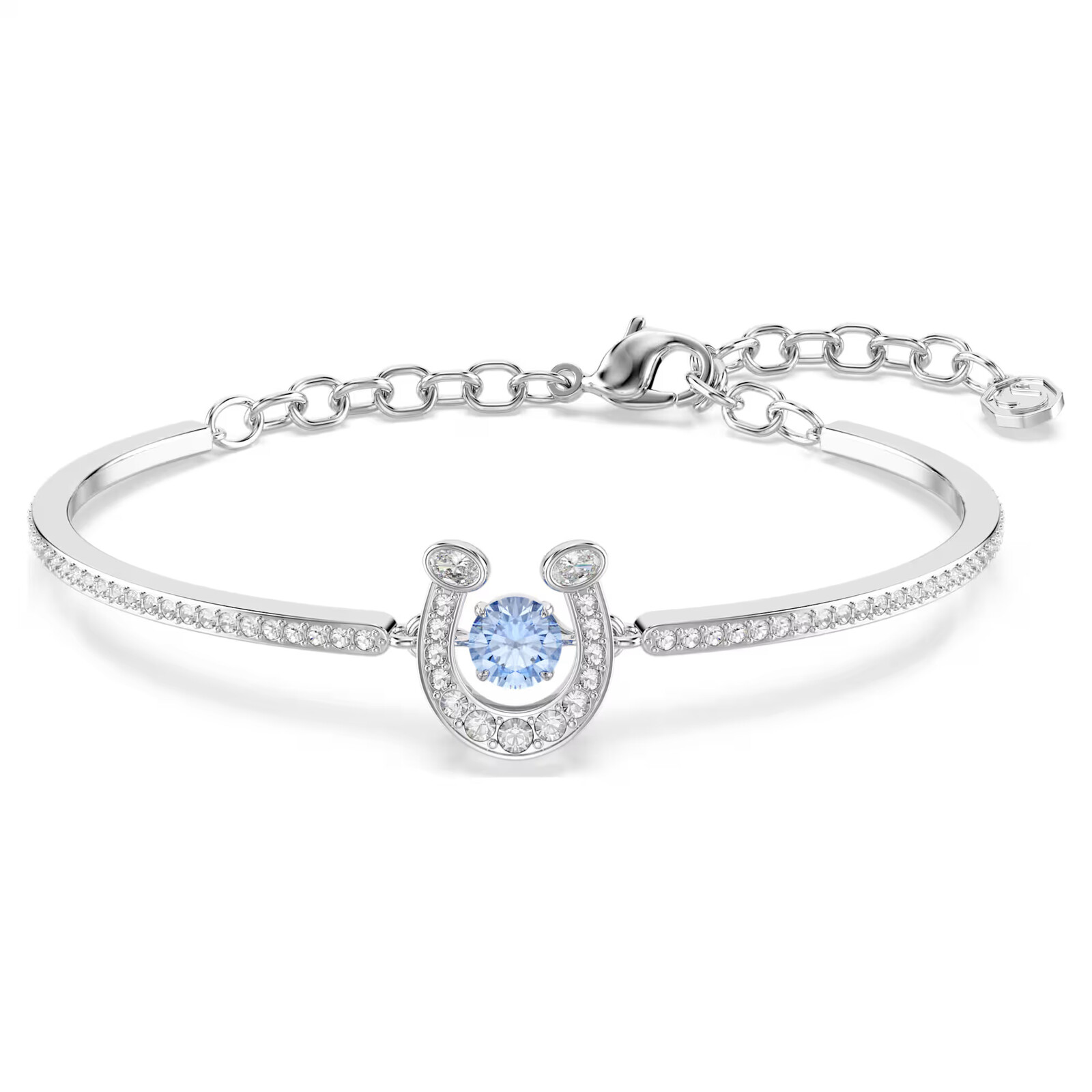 Swarovski Trblietavý pevný náramok Podkova Symbolica 5736983