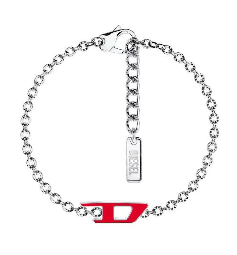 Diesel Nadčasový oceľový unisex náramok D Logo DX1691040