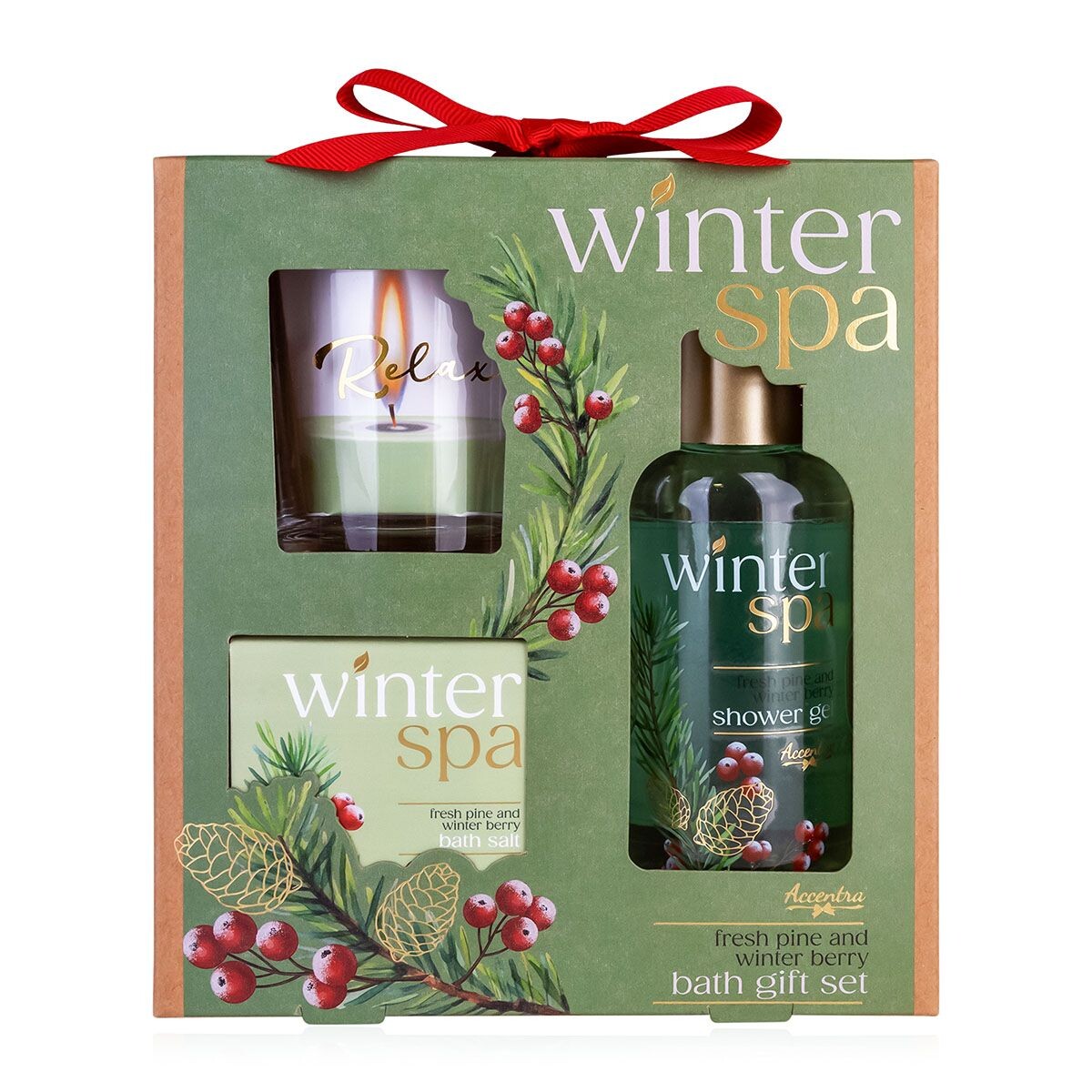 Accentra Darčeková sada so svietnikom Winter Spa