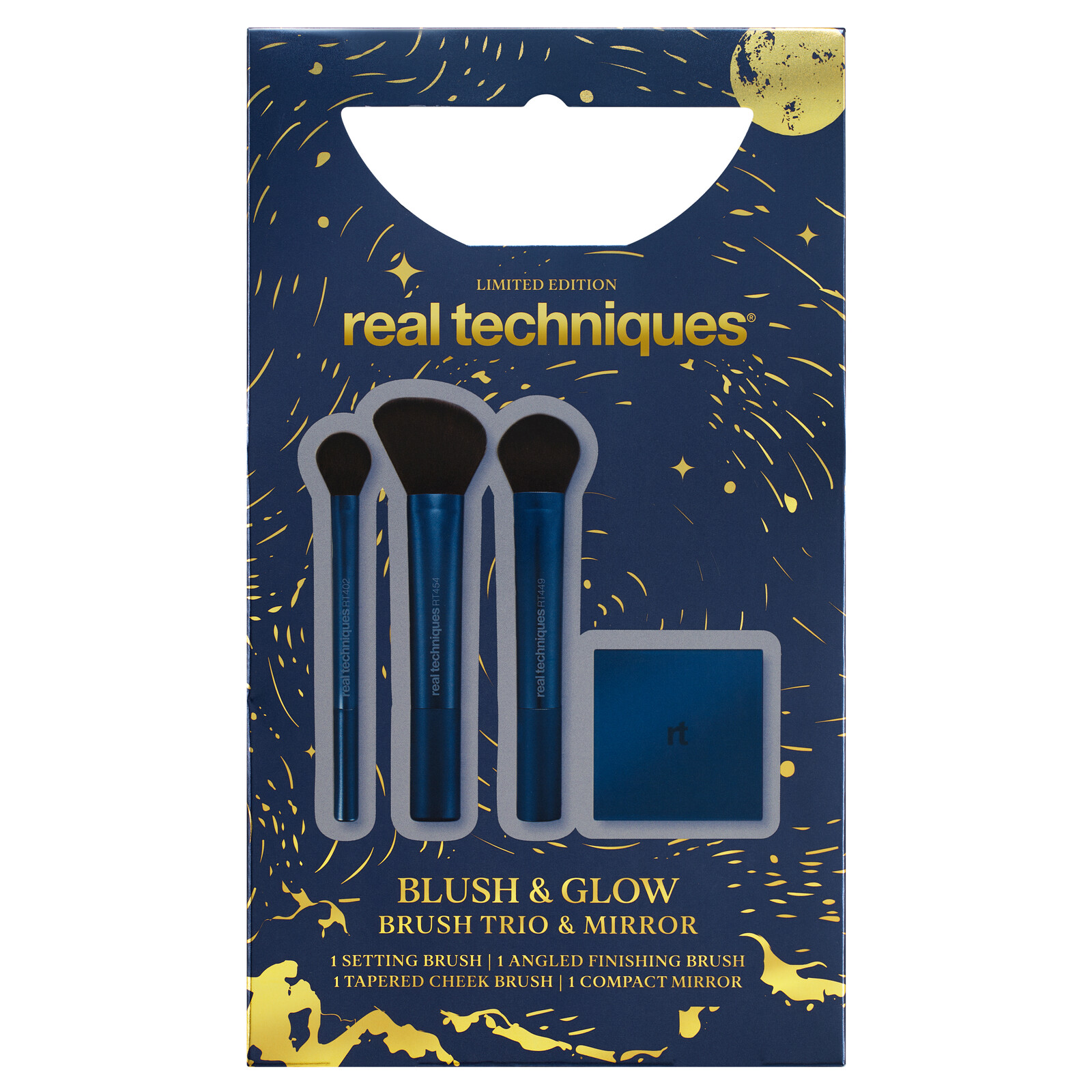 Real Techniques Sada štetcov a zrkadlá Blush & Glow