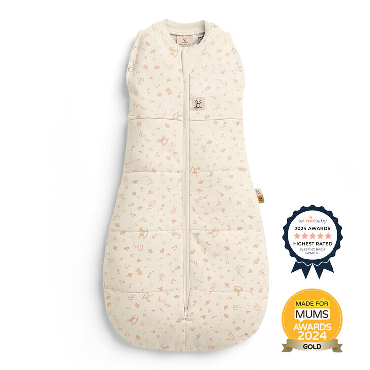 ERGOPOUCH Zavinovačka a pytel na spanie 2v1 Cocoon Lullaby 0-3m, 3-6kg, 2,5tog