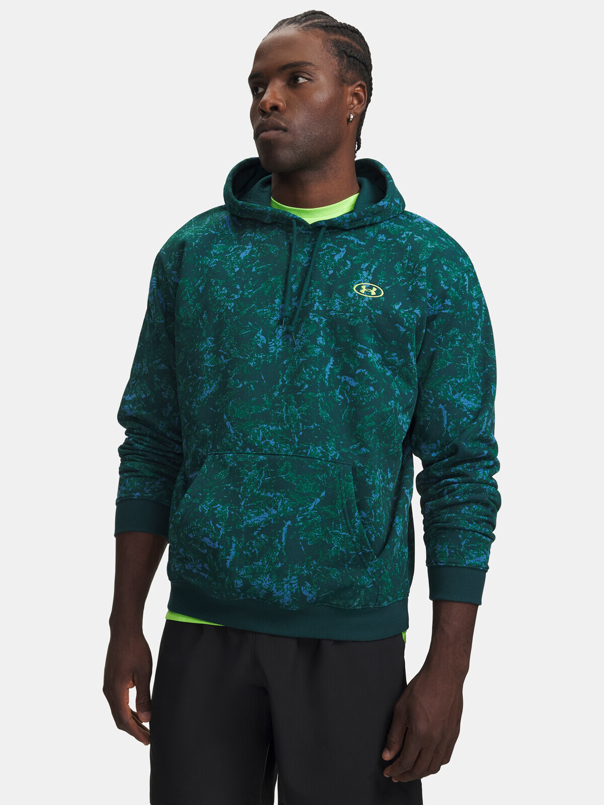 Pánska mikina Under Armour UA Rival Flc Prtd Hoodie