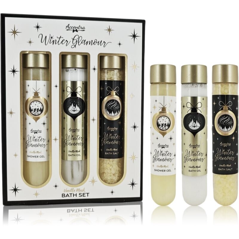 Accentra Bath Set Vanilla & Musk darčeková sada do kúpeľa