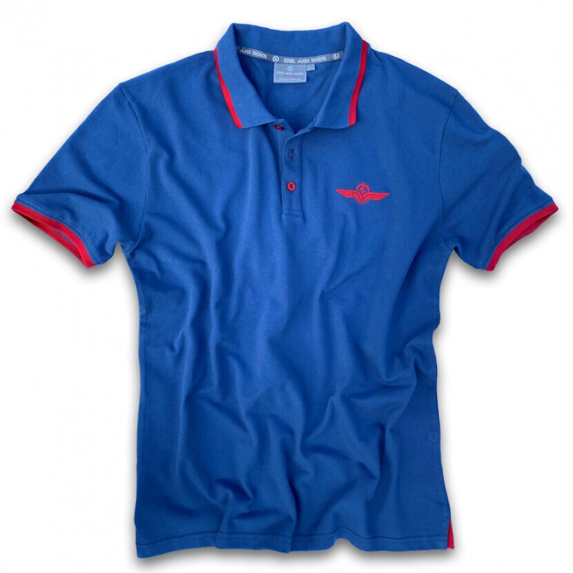 Polokošeľa pánska Erik and Sons Belt - modrá, 3XL