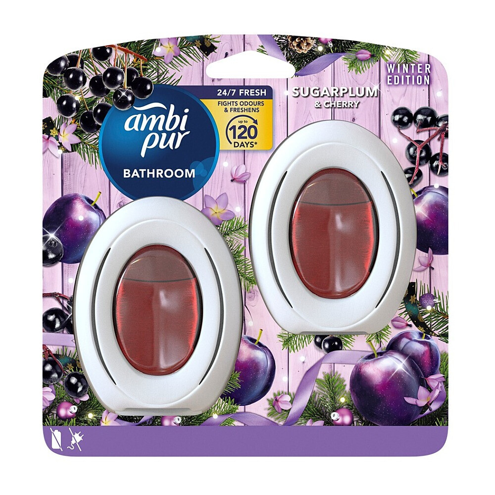 Ambi Pur Bathroom Sugar Plum osviežovač vzduchu 2 x 8 ml