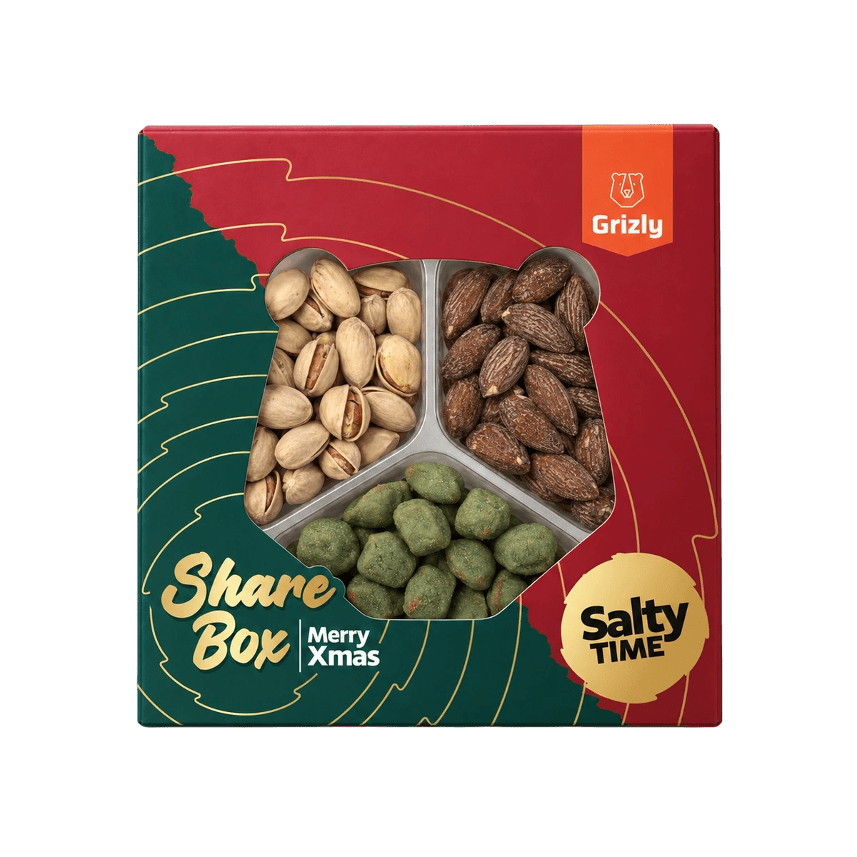 GRIZLY Merry Xmas Share Box Salty Time 200 g