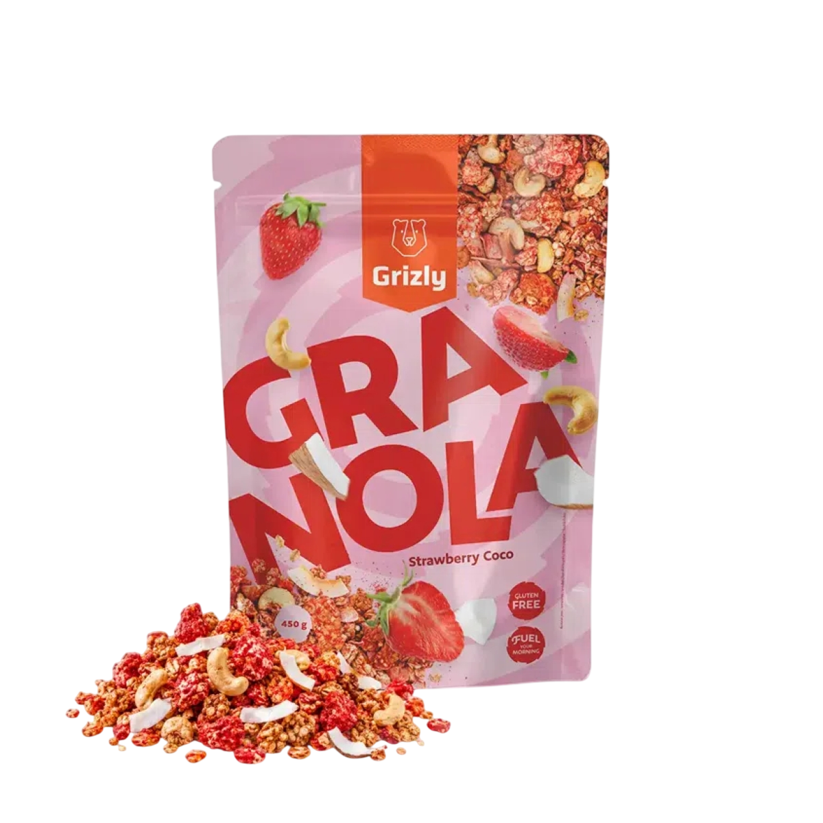 GRIZLY Granola jahoda-kokos 450 g