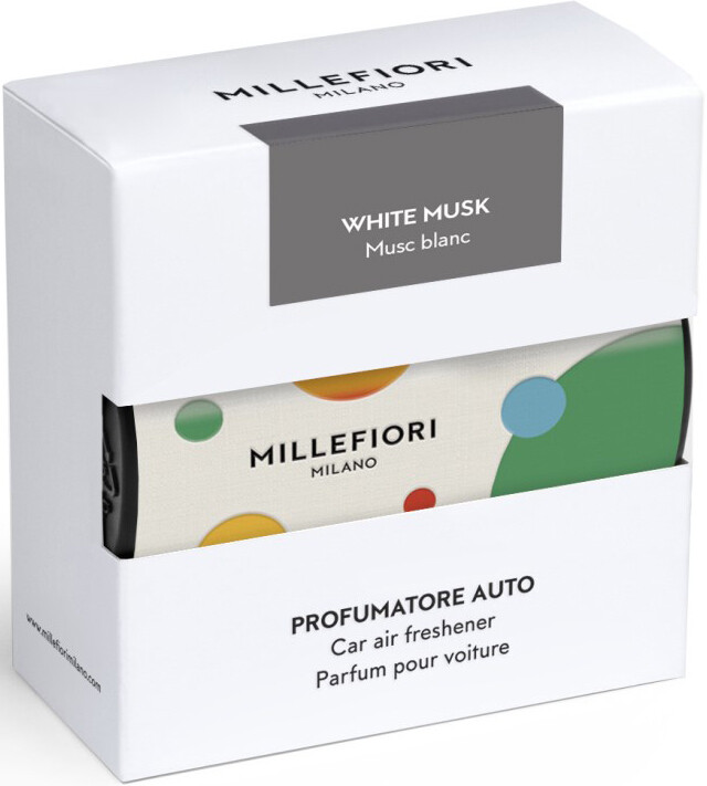 Millefiori Milano Vôňa do auta Textil Floral White Musk - farebná