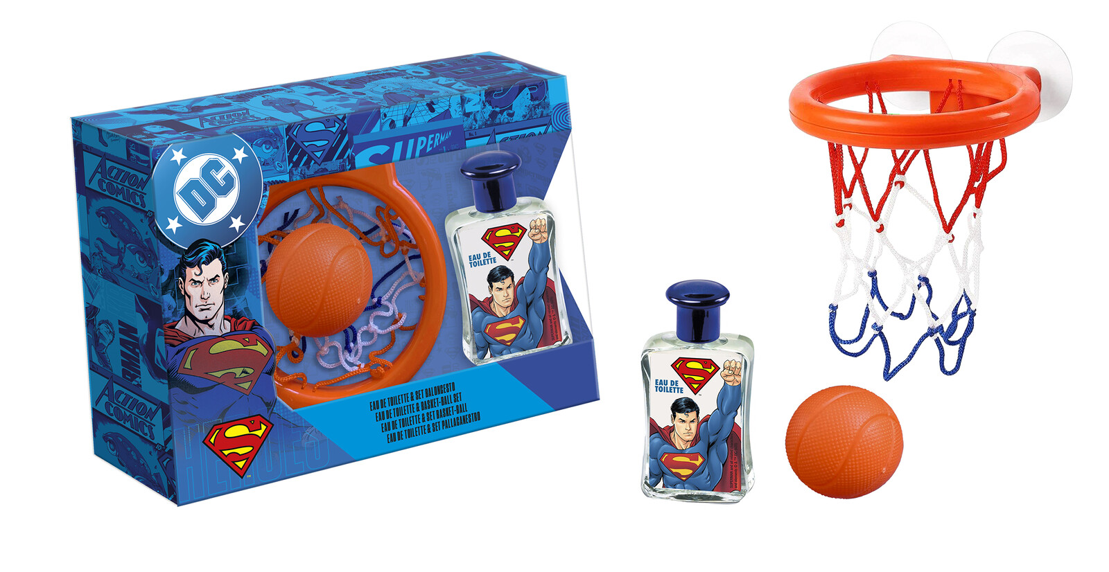 EP Line Darčeková sada s košíkom a loptičkou Superman