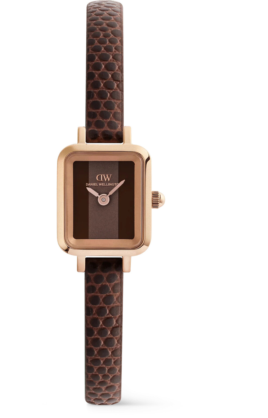 Daniel Wellington Quadro Mini 15.4x18.2 Brown Lizard Padstow RG DW00100959