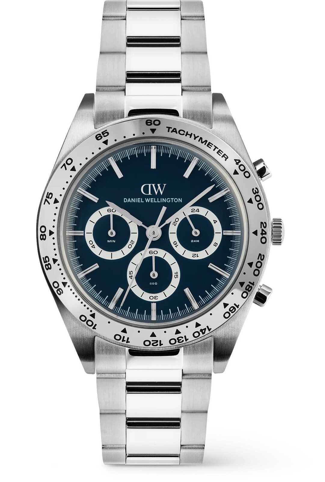 Daniel Wellington Iconic Tachymeter 42 3-Link Arctic S DW00100949
