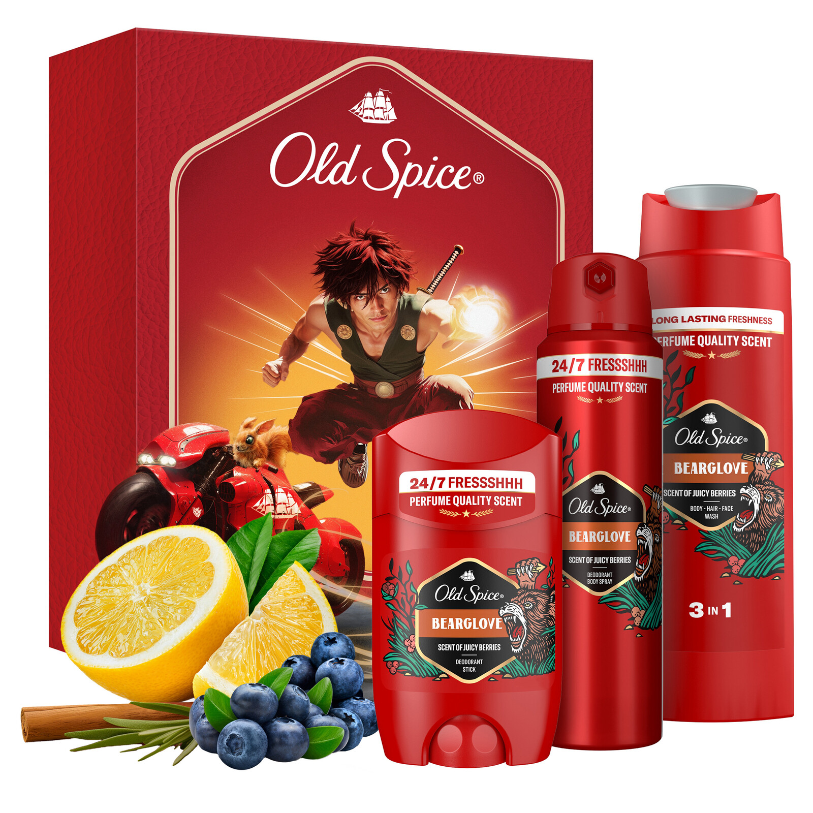 Old Spice Darčeková sada Bearglove Anime